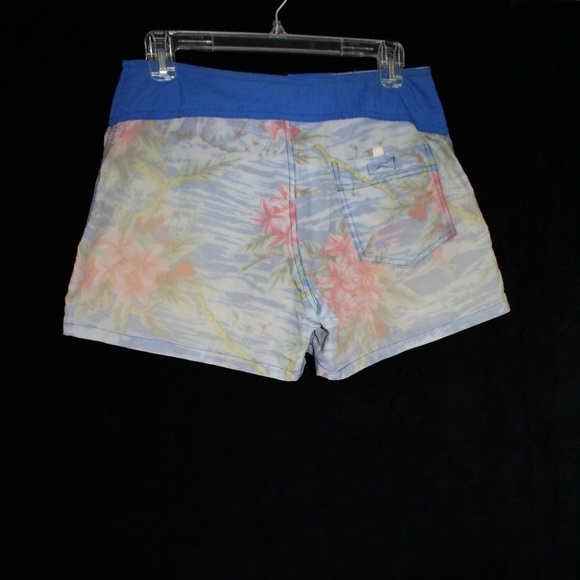 Zapp International nylon watercolor print shorts 5 - Picture 4 of 6